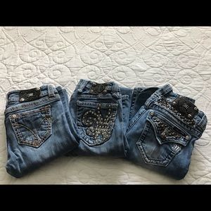 3 pairs of Miss Me Jeans 👖 Size 25